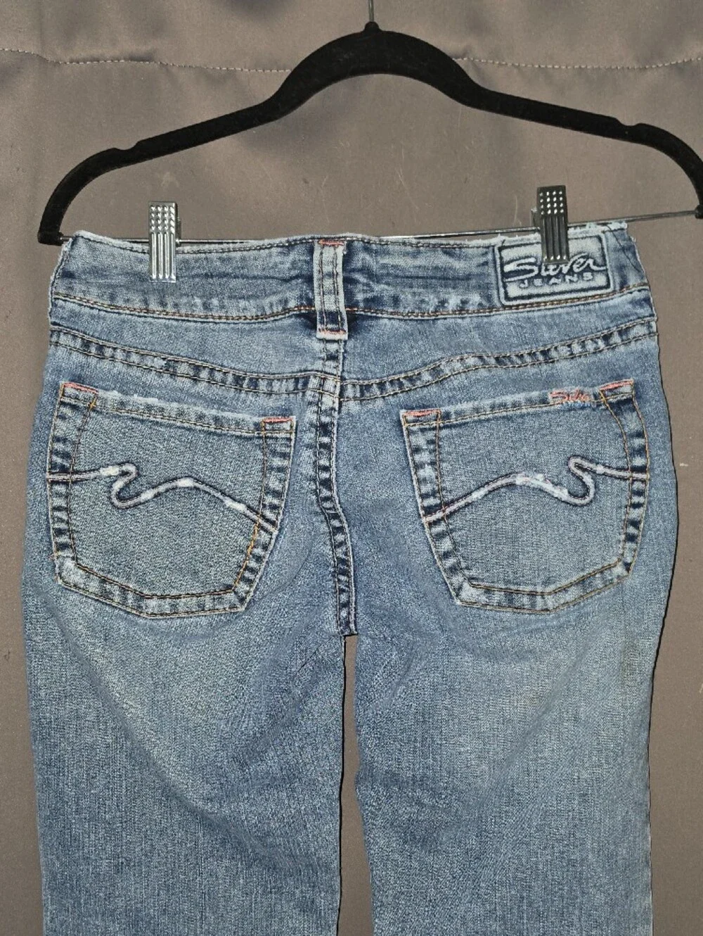 Silver Jeans light blue flare denim jeans